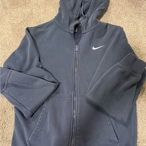 Nike Navy Blue Hoodie/Zip-up